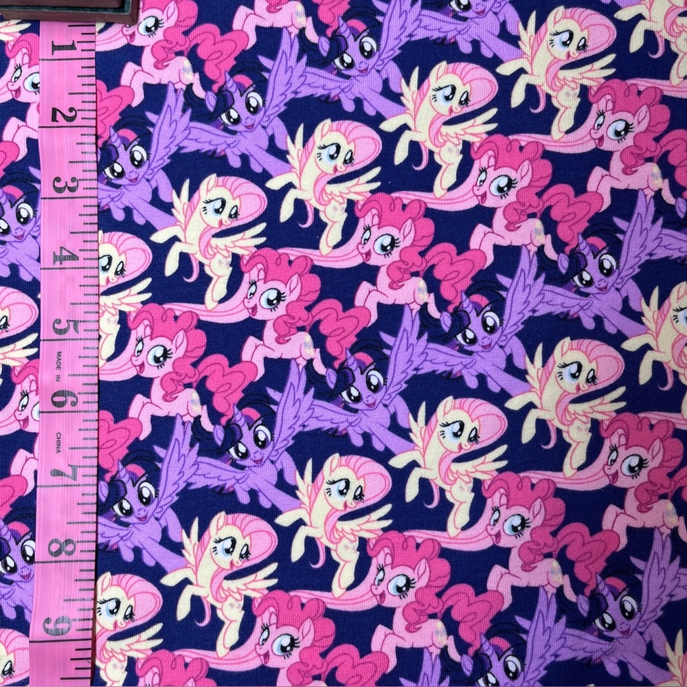 My Little Pony Knit Fabric Cotton Lycra Stretch Sewing Kids Leggings  54” x 58”. - Picture 3 of 3